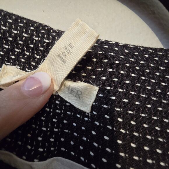 Eileen Fisher Kurume Dash Open Blazer Jacket Womens LG Black Organic Cotton - Picture 6 of 10